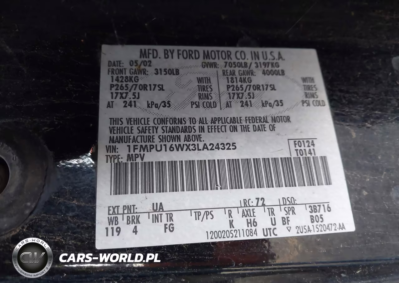 2003 Ford Expedition Xlt VIN:1FMPU16WX3LA24325 - 9