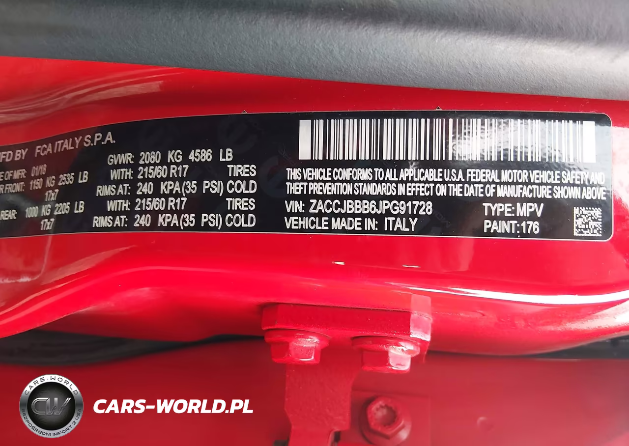 2018 Jeep Renegade Latitude 4X4 VIN:ZACCJBBB6JPG91728 - 9
