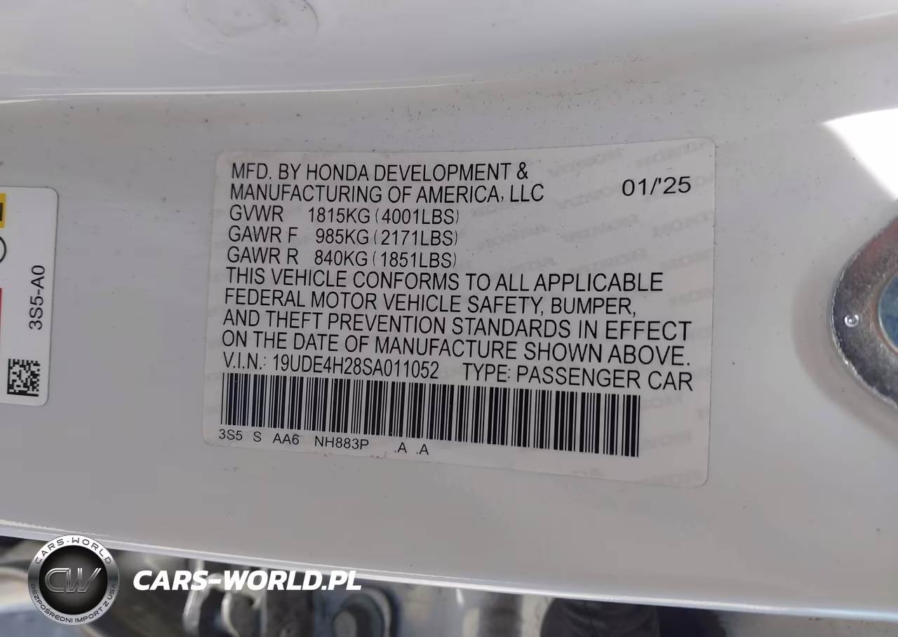2025 Acura Integra VIN:19UDE4H28SA011052 - 9