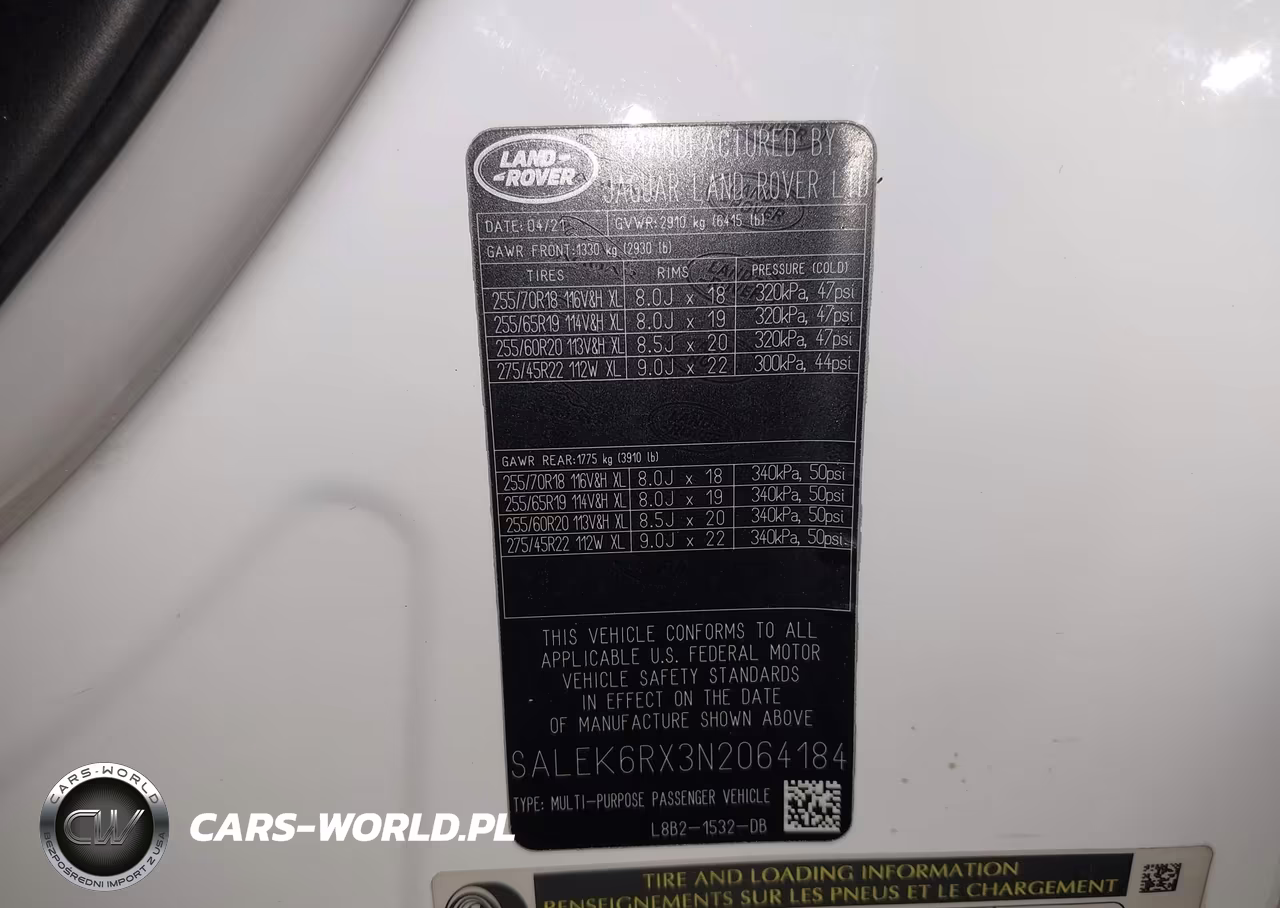 2022 Land Rover Defender 90 Standard VIN:SALEK6RX3N2064184 - 9