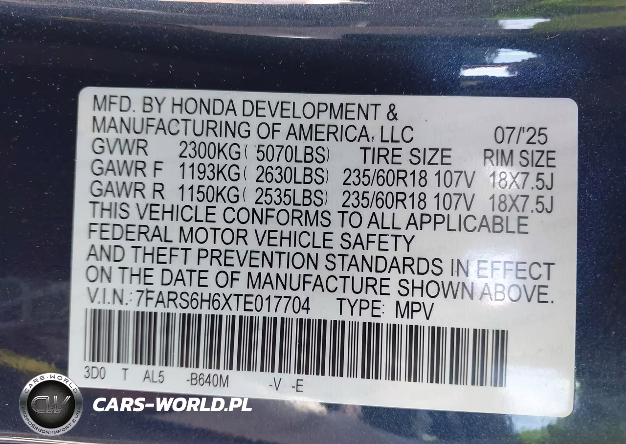 2026 Honda Cr-V Hybrid Awd Trailsport VIN:7FARS6H6XTE017704 - 9