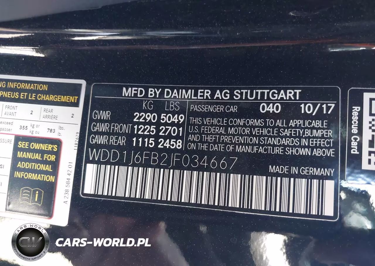 2018 Mercedes-Benz E 400 VIN:WDD1J6FB2JF034667 - 9