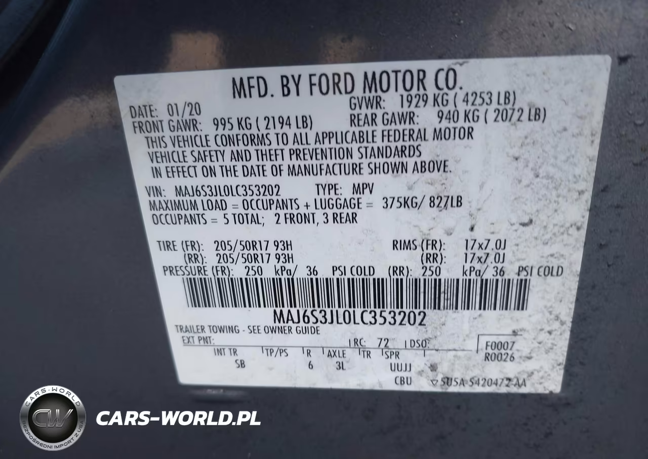 2020 Ford Ecosport Ses VIN:MAJ6S3JL0LC353202 - 9