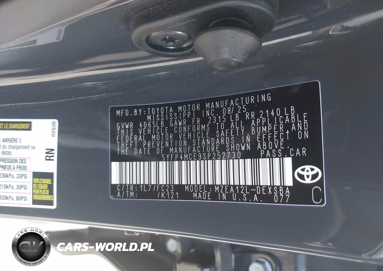 2025 Toyota Corolla Se VIN:5YFP4MCE9SP252730 - 9