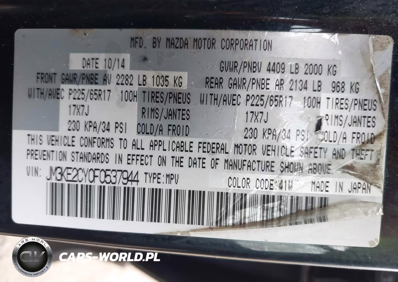 2015 Mazda Cx-5 Touring VIN:JM3KE2CY0F0537944 - 9