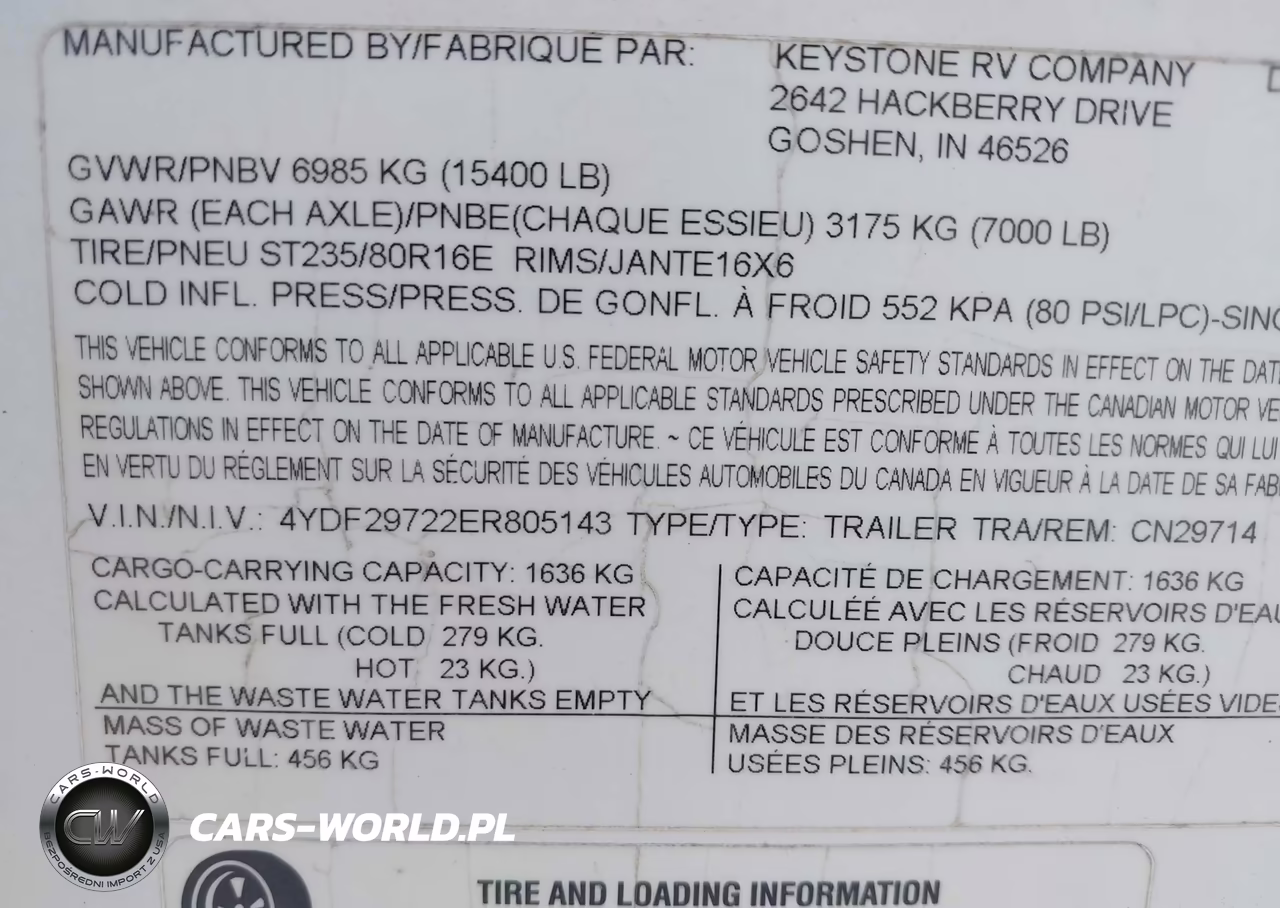 2014 Keystone Other VIN:4YDF29722ER805143 - 9
