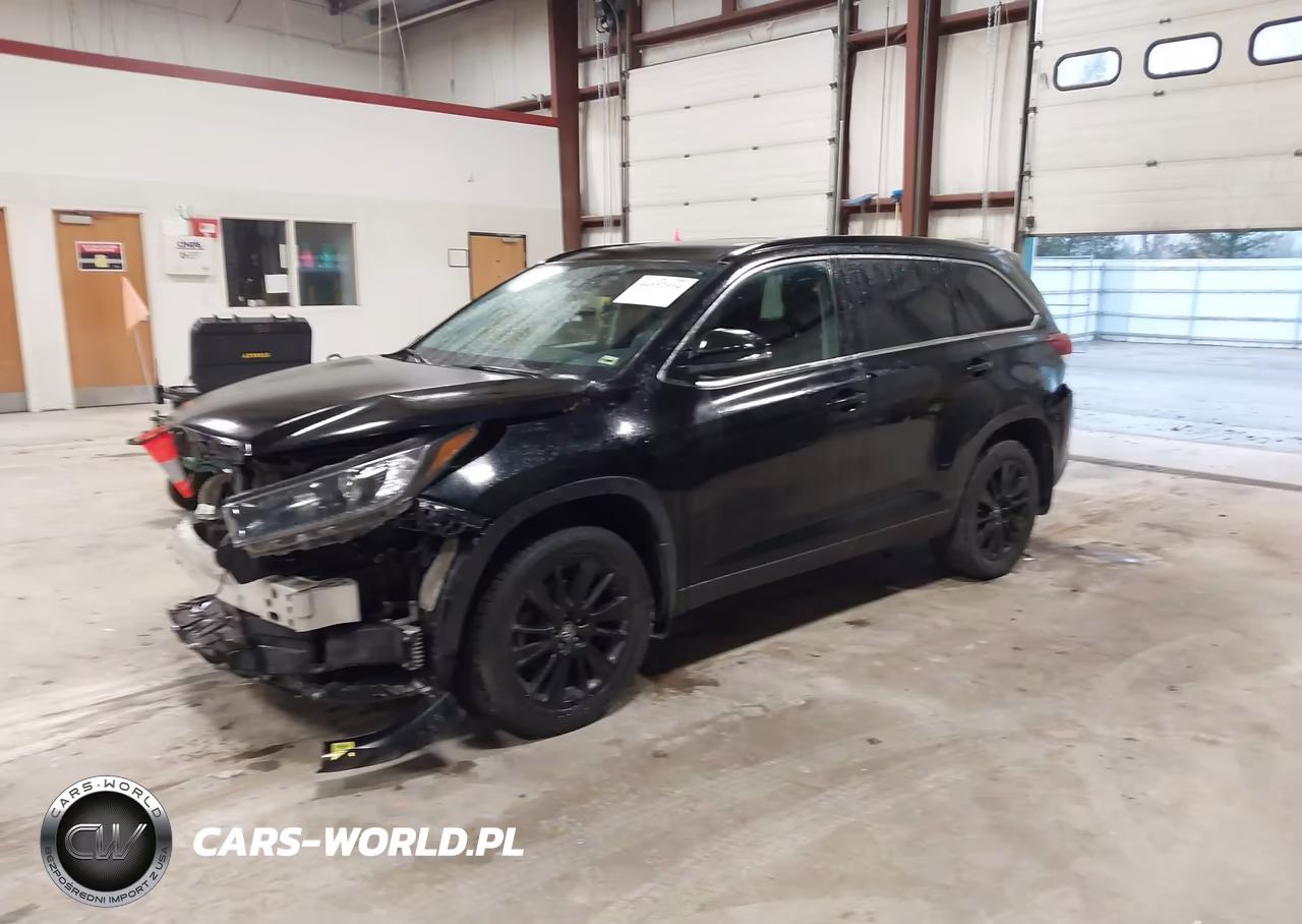 2019 Toyota Highlander Se VIN:5TDJZRFHXKS609849 - 2
