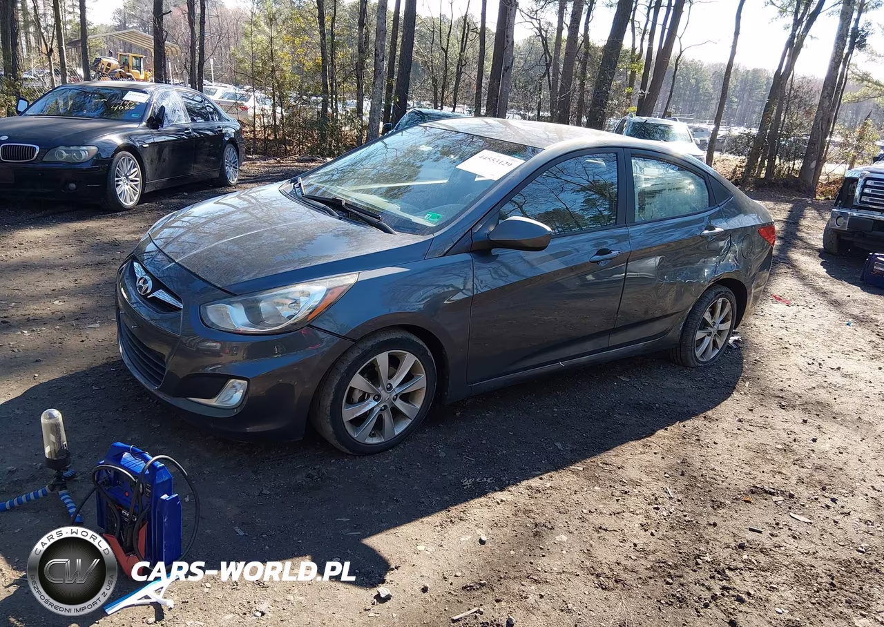 2012 Hyundai Accent Gls VIN:KMHCU4AE6CU136080 - 2