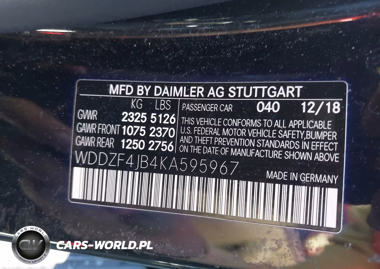 2019 Mercedes-Benz E 300 VIN:WDDZF4JB4KA595967 - 9