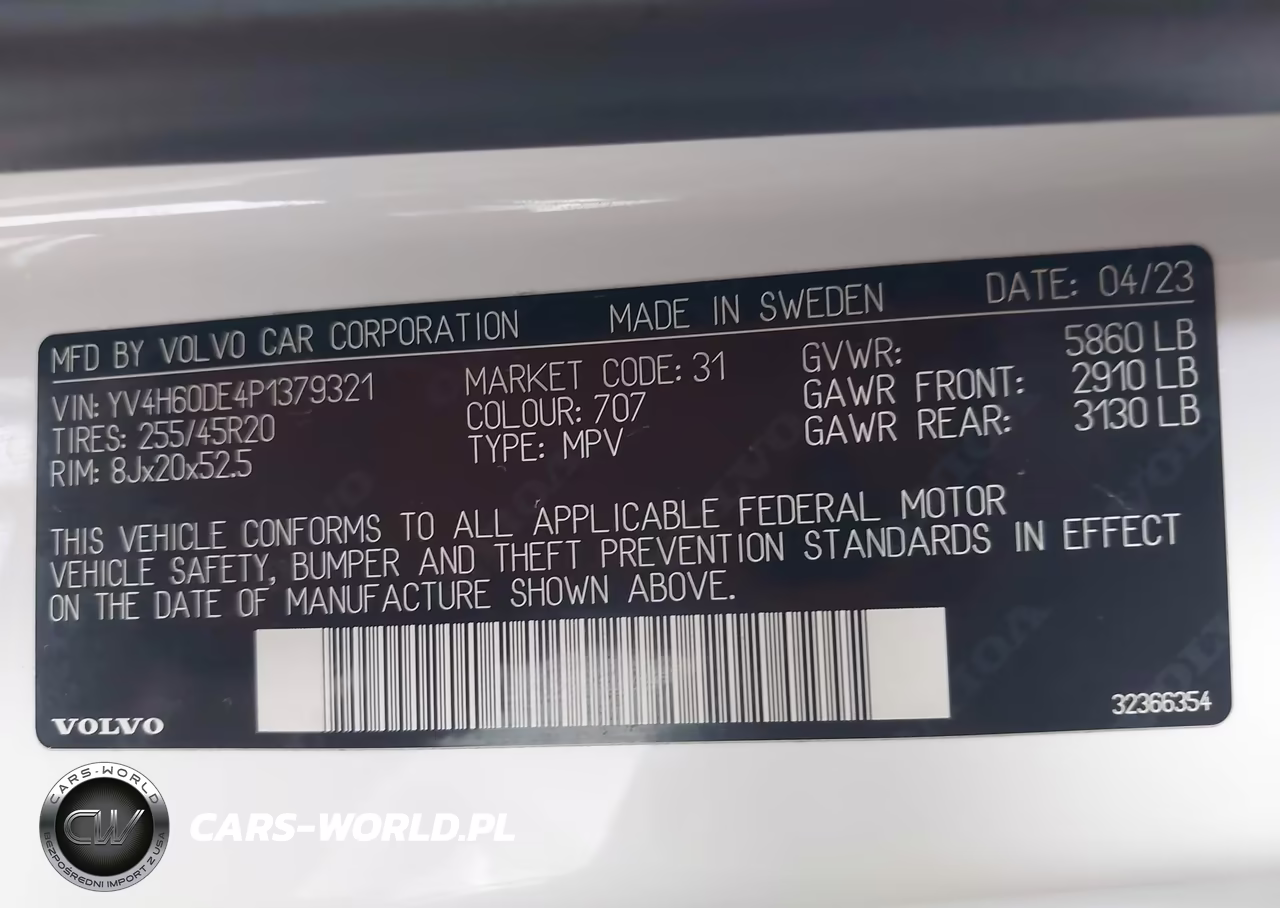 2023 Volvo Xc60 Recharge Plug-In Hybrid T8 Plus Bright Theme VIN:YV4H60DE4P1379321 - 9
