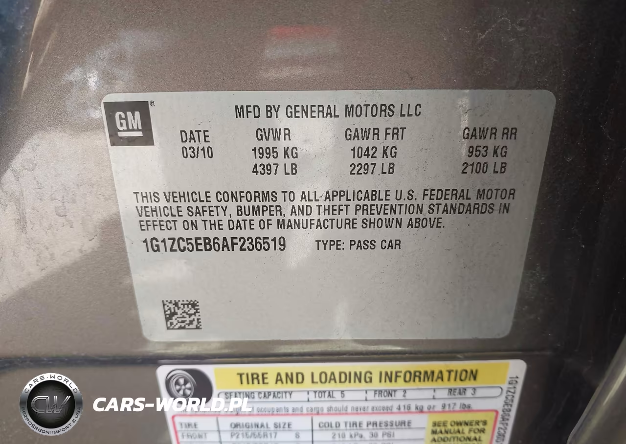 2010 Chevrolet Malibu Lt VIN:1G1ZC5EB6AF236519 - 9