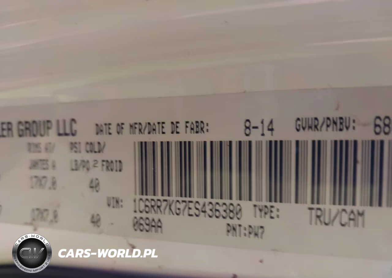 2014 Ram 1500 St VIN:1C6RR7KG7ES436380 - 9
