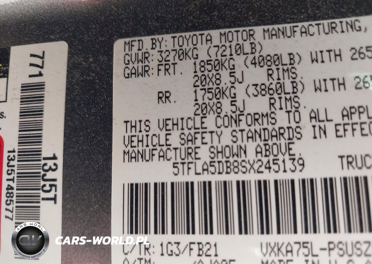 2025 Toyota Tundra Sr5 VIN:5TFLA5DB8SX245139 - 9