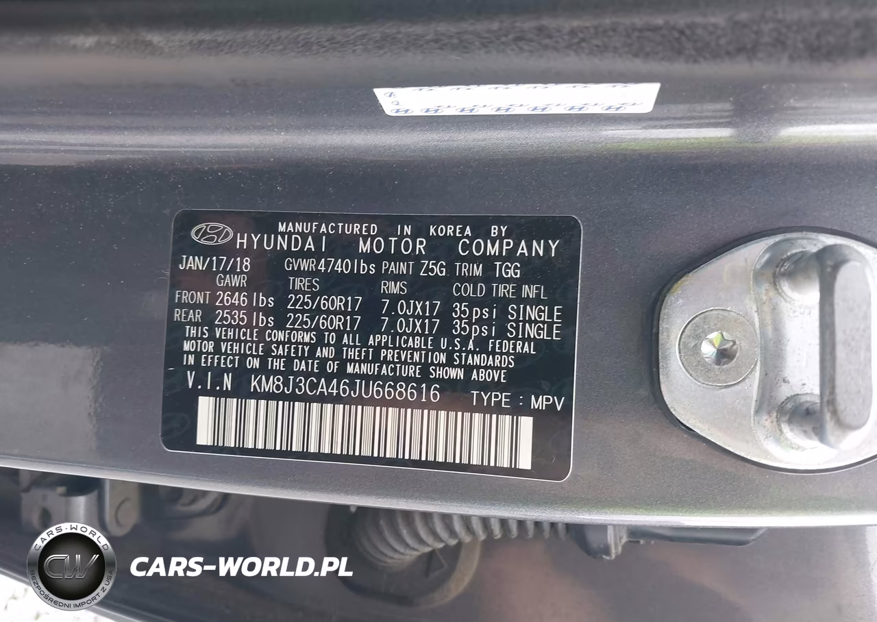 2018 Hyundai Tucson Sel VIN:KM8J3CA46JU668616 - 9