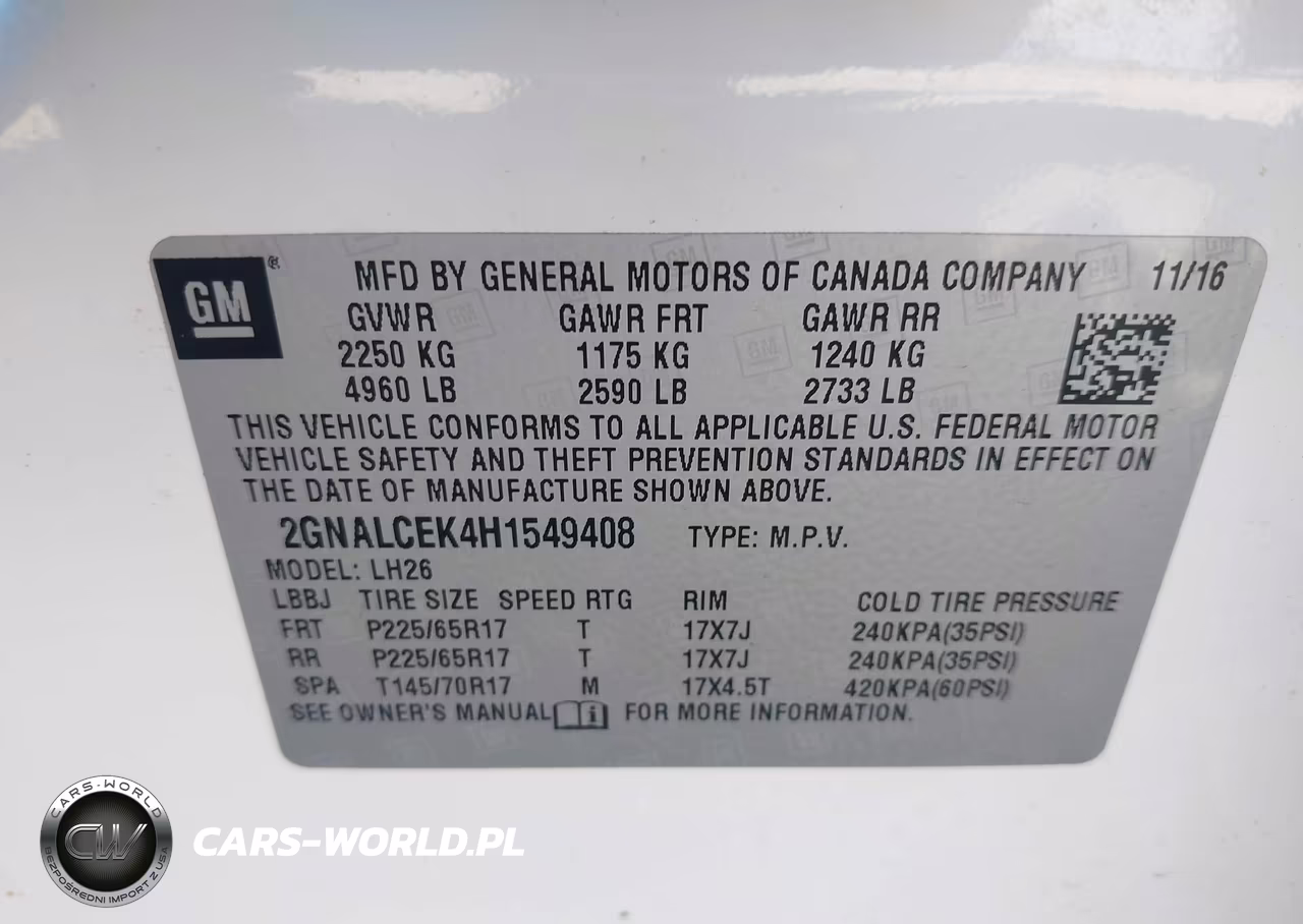 2017 Chevrolet Equinox Lt VIN:2GNALCEK4H1549408 - 9