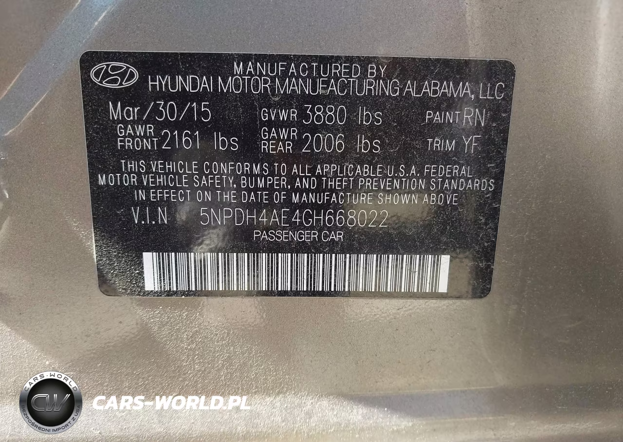 2016 Hyundai Elantra Value Edition VIN:5NPDH4AE4GH668022 - 9
