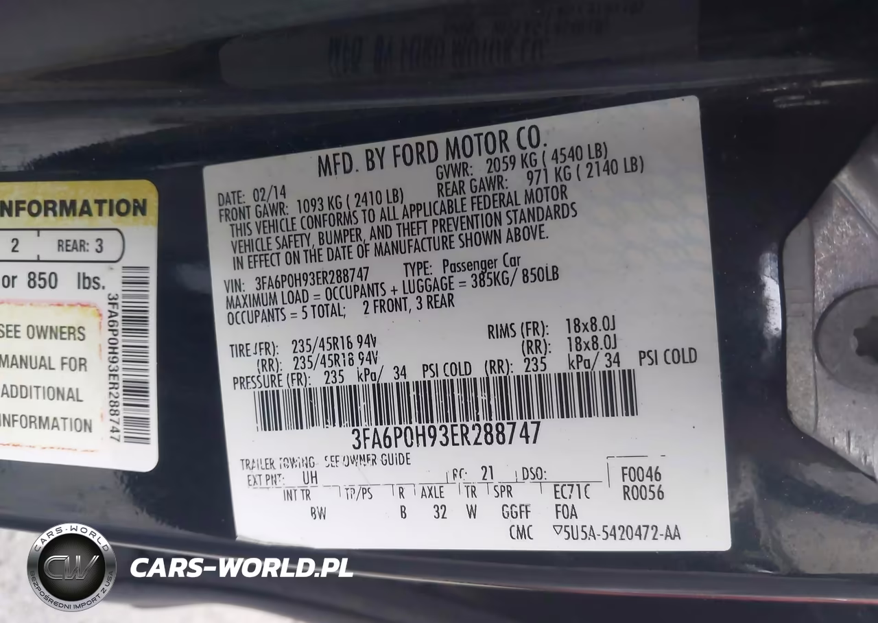 2014 Ford Fusion Se VIN:3FA6P0H93ER288747 - 9
