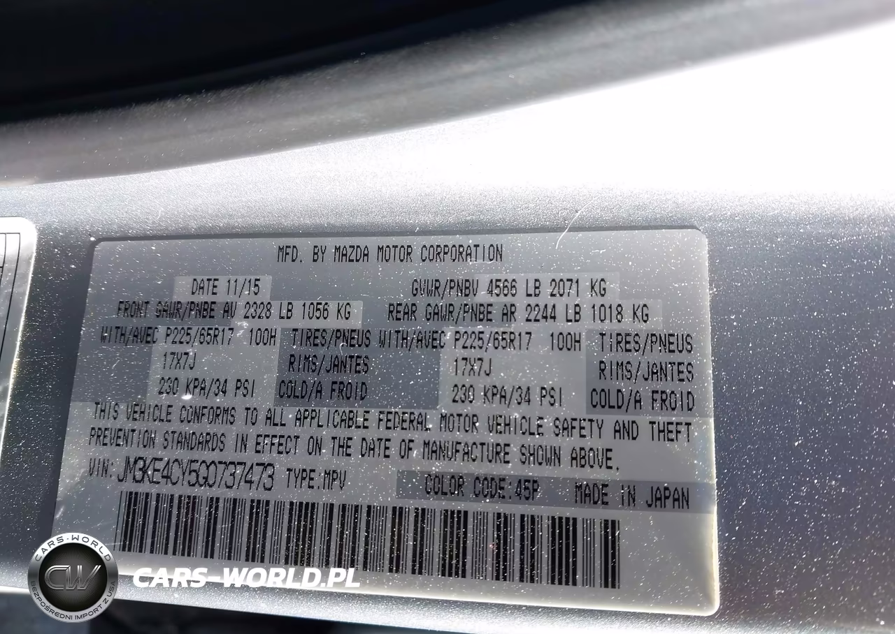 2016 Mazda Cx-5 Touring VIN:JM3KE4CY5G0737473 - 9