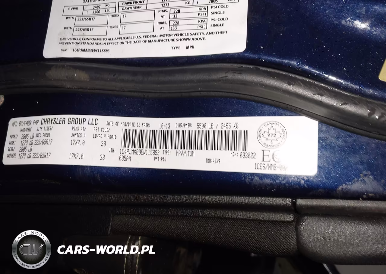 2014 Jeep Cherokee Sport VIN:1C4PJMAB3EW115893 - 9