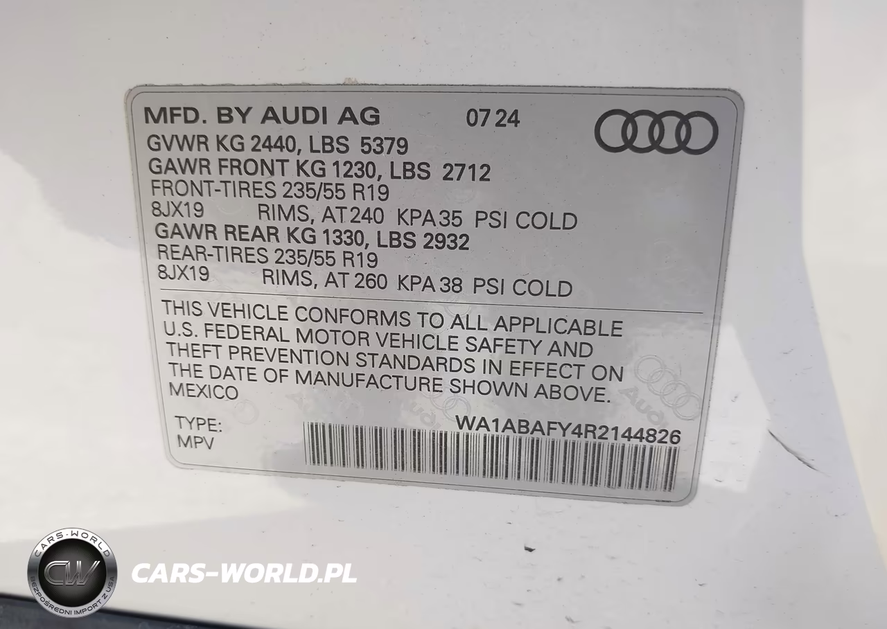 2024 Audi Q5 Premium 40 Tfsi Quattro S Tronic VIN:WA1ABAFY4R2144826 - 9