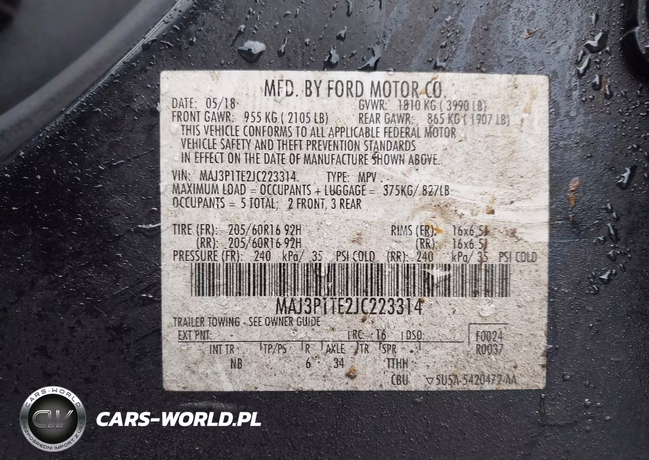 2018 Ford Ecosport Se VIN:MAJ3P1TE2JC223314 - 7