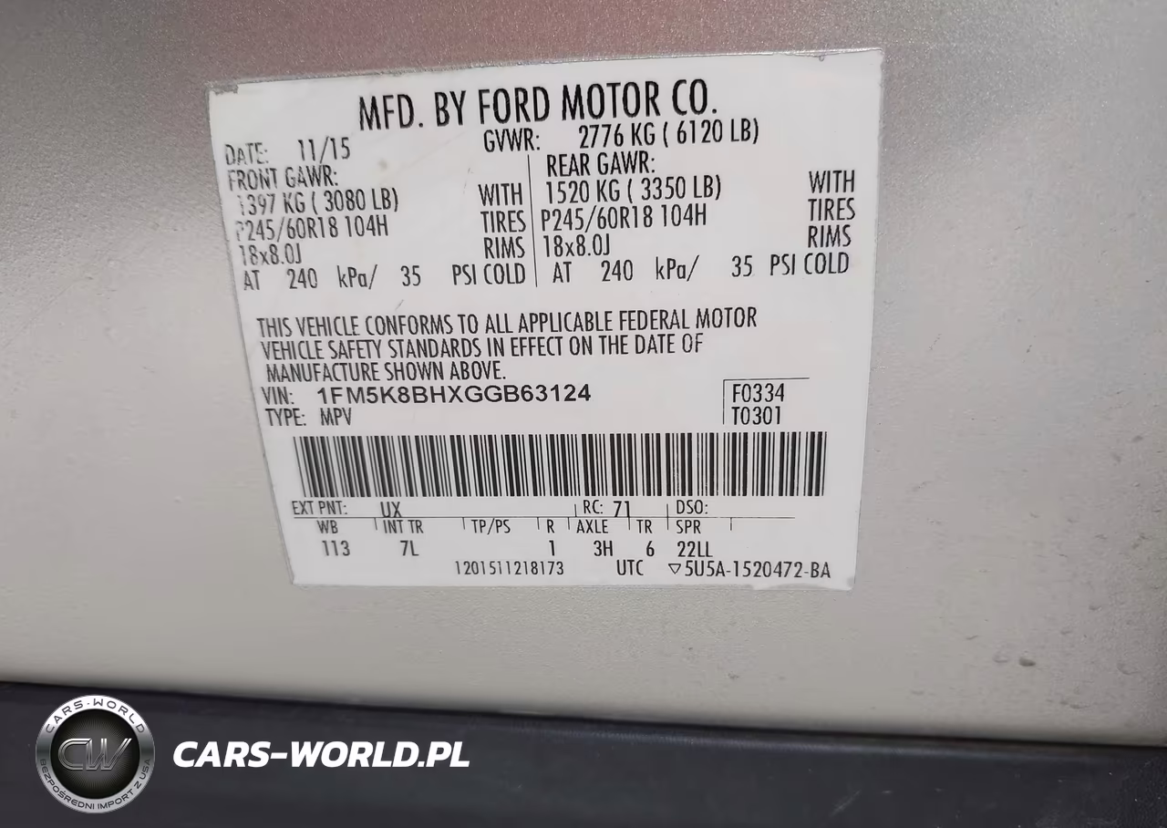 2016 Ford Explorer VIN:1FM5K8BHXGGB63124 - 9
