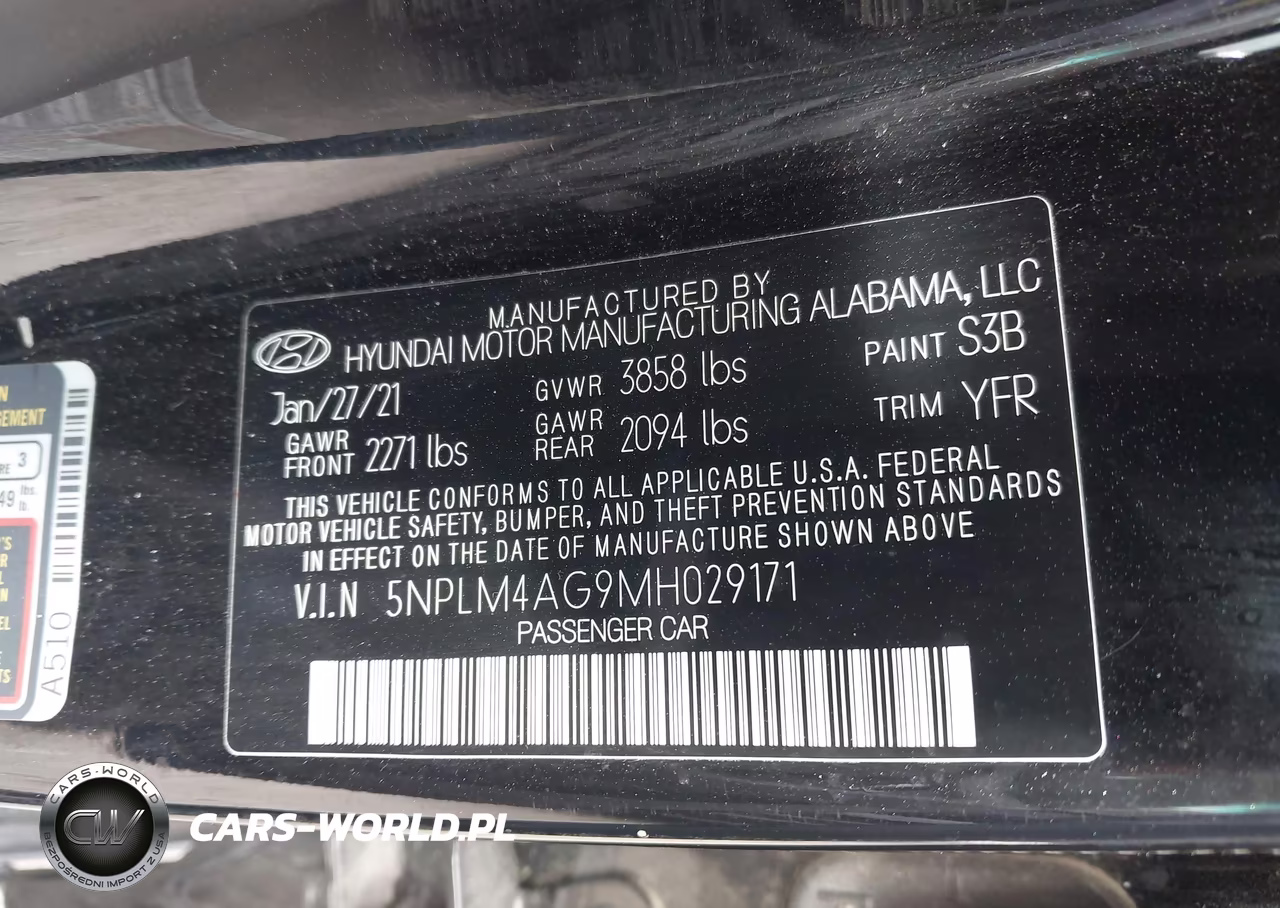 2021 Hyundai Elantra Sel VIN:5NPLM4AG9MH029171 - 9
