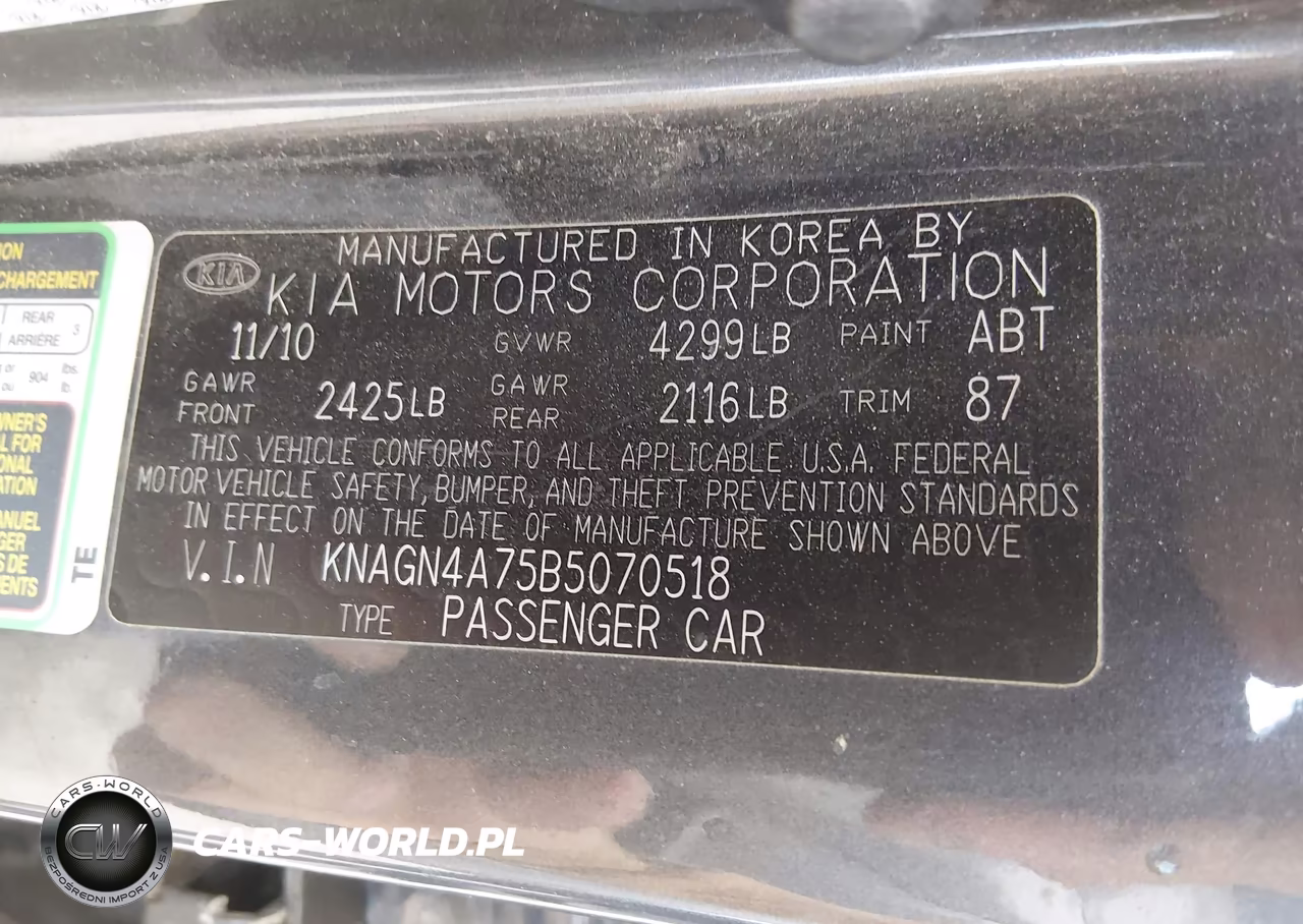 2011 Kia Optima Ex VIN:KNAGN4A75B5070518 - 9