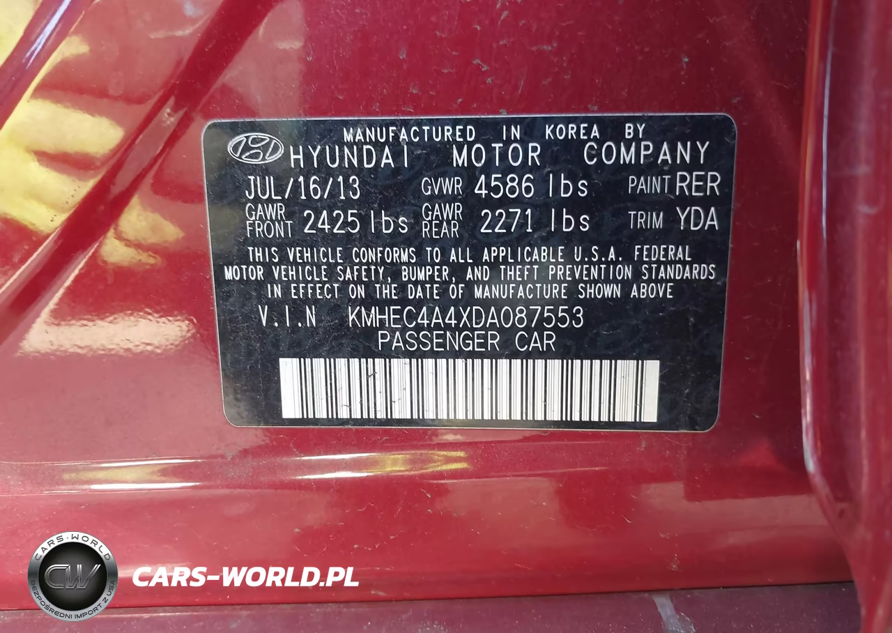 2013 Hyundai Sonata Hybrid Limited VIN:KMHEC4A4XDA087553 - 9