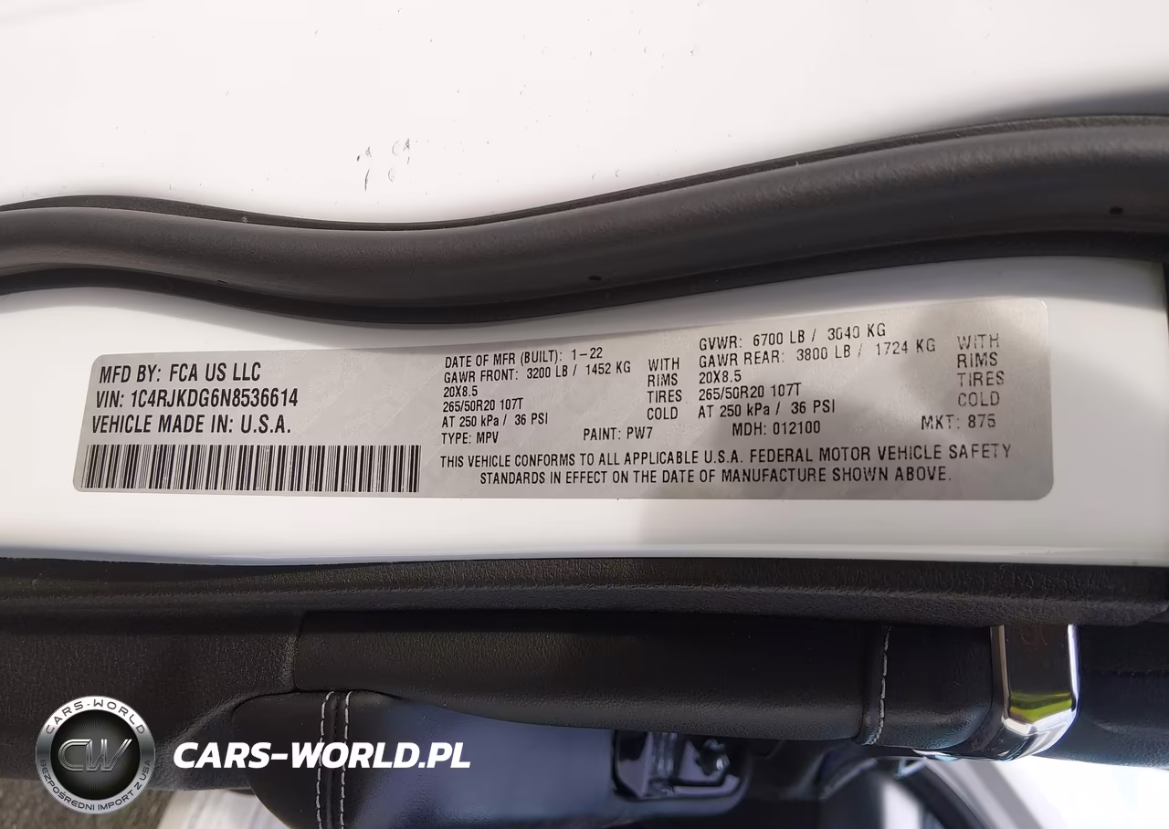 2022 Jeep Grand Cherokee L Overland 4X4 VIN:1C4RJKDG6N8536614 - 9