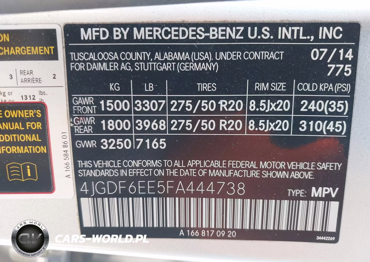 2015 Mercedes-Benz Gl 450 4Matic VIN:4JGDF6EE5FA444738 - 9
