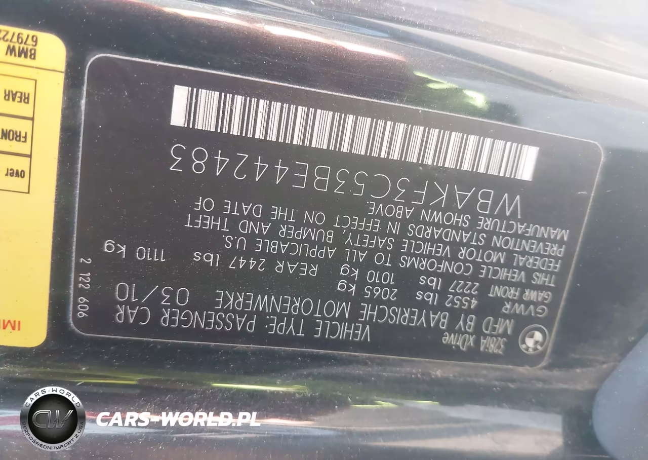 2011 BMW 328I xDrive VIN:WBAKF3C53BE442483 - 9