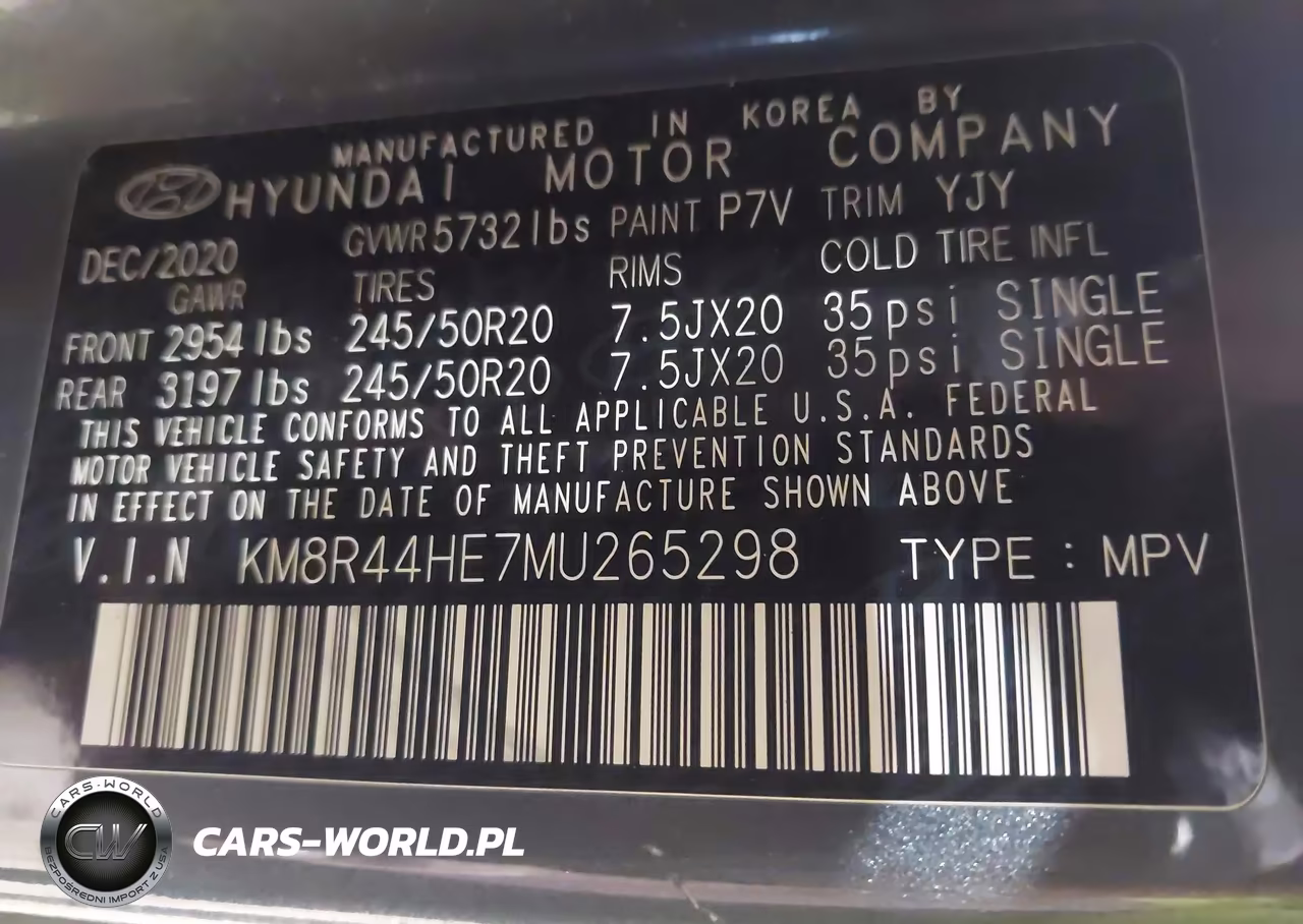 2021 Hyundai Palisade Sel VIN:KM8R44HE7MU265298 - 9