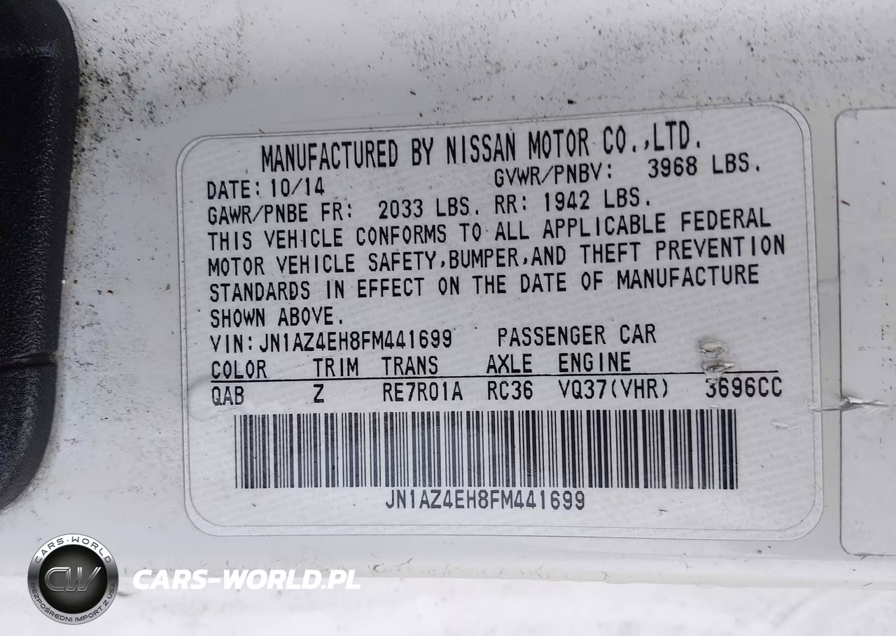 2015 Nissan 370Z Nismo Tech VIN:JN1AZ4EH8FM441699 - 9