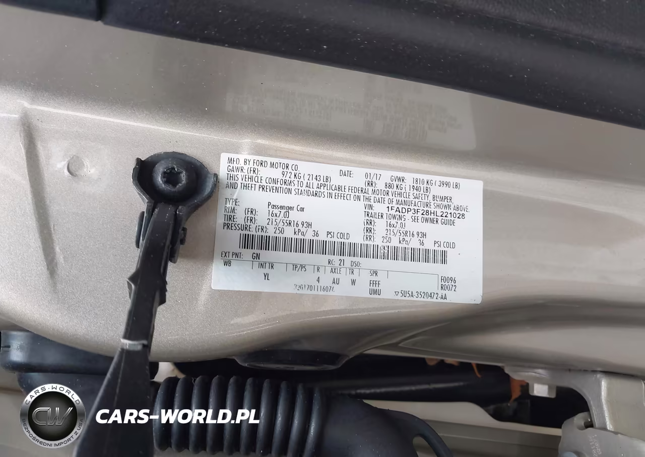 2017 Ford Focus Se VIN:1FADP3F28HL221028 - 9