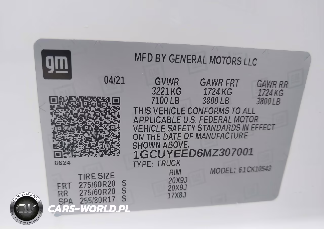 2021 Chevrolet Silverado 1500 4Wd Short Bed Rst VIN:1GCUYEED6MZ307001 - 9
