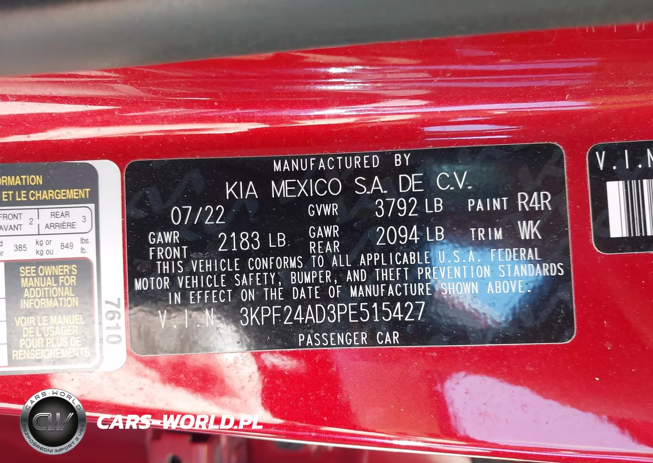 2023 Kia Forte Lxs VIN:3KPF24AD3PE515427 - 9