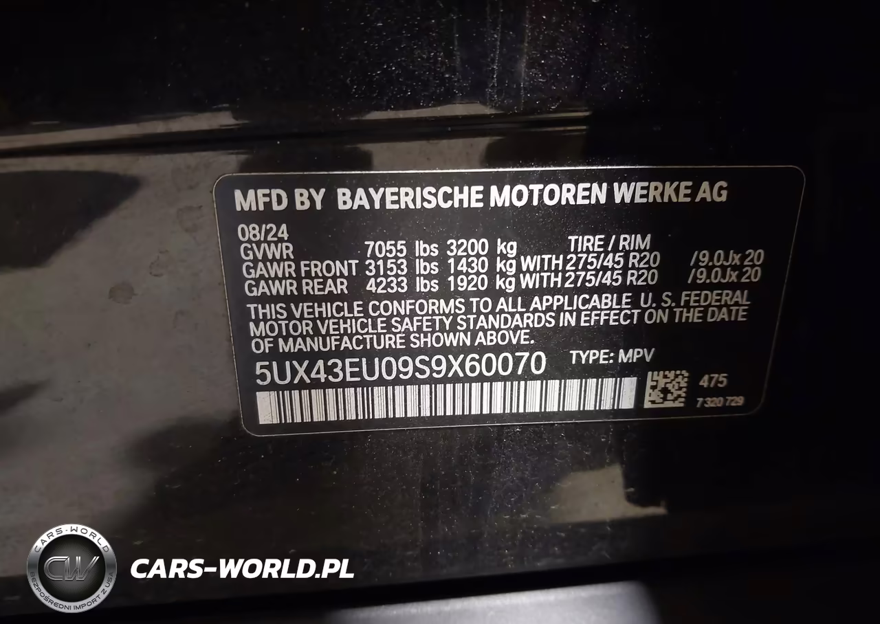 2025 BMW X5 Phev xDrive50E VIN:5UX43EU09S9X60070 - 9