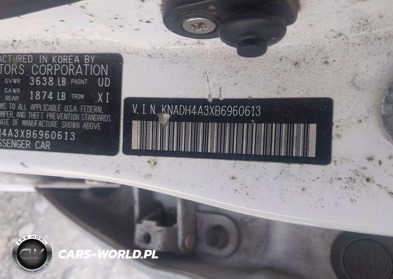 2011 Kia Rio Lx VIN:KNADH4A3XB6960613 - 9