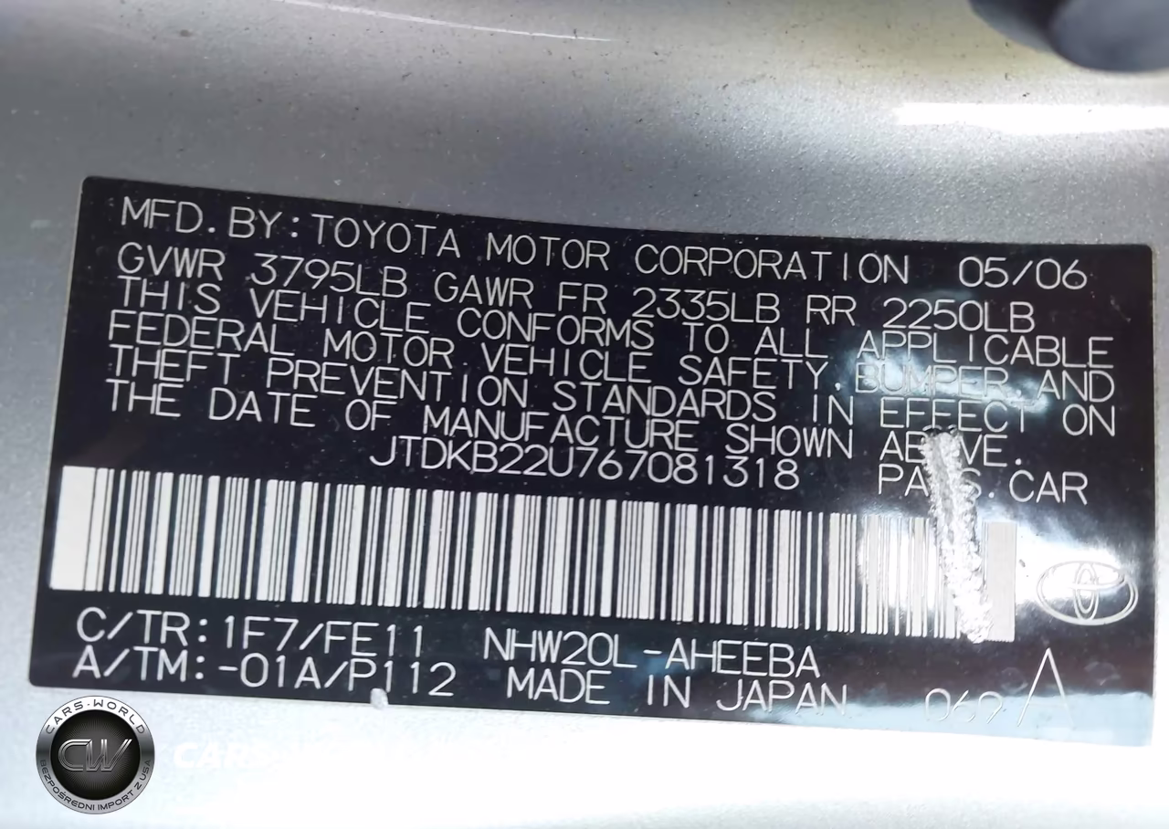 2006 Toyota Prius VIN:JTDKB22U767081318 - 9