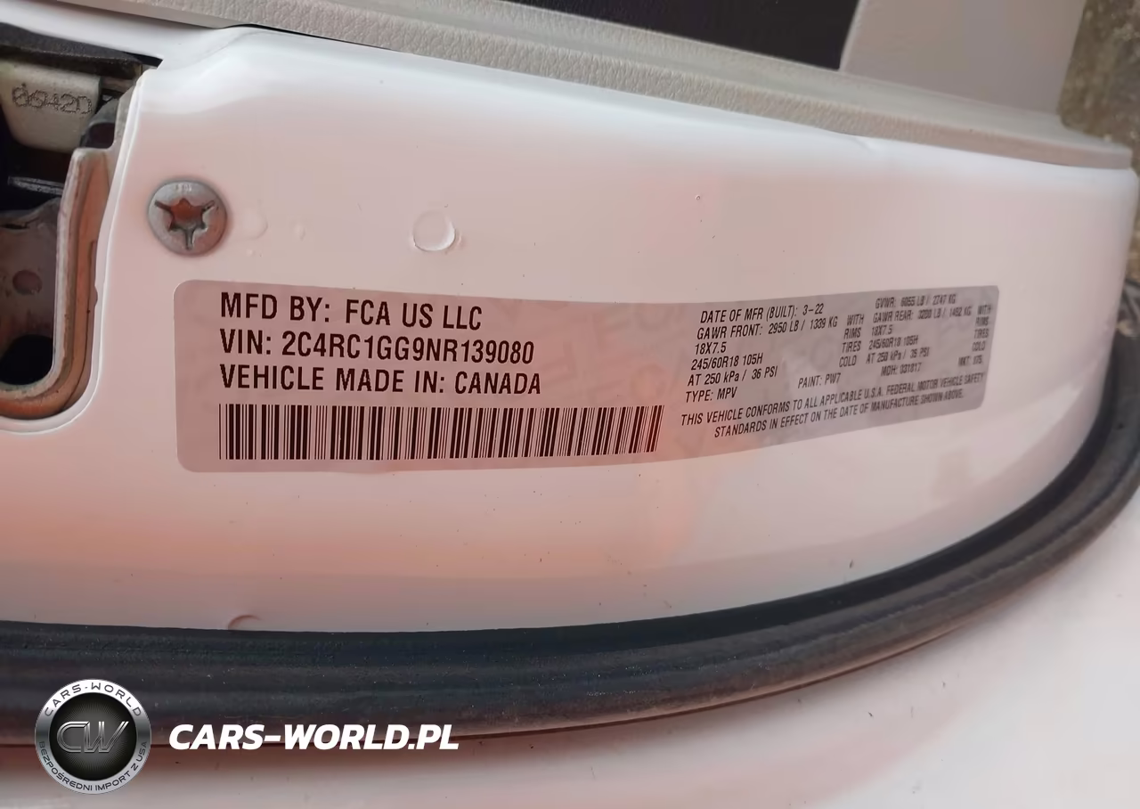 2022 Chrysler Pacifica Limited VIN:2C4RC1GG9NR139080 - 9