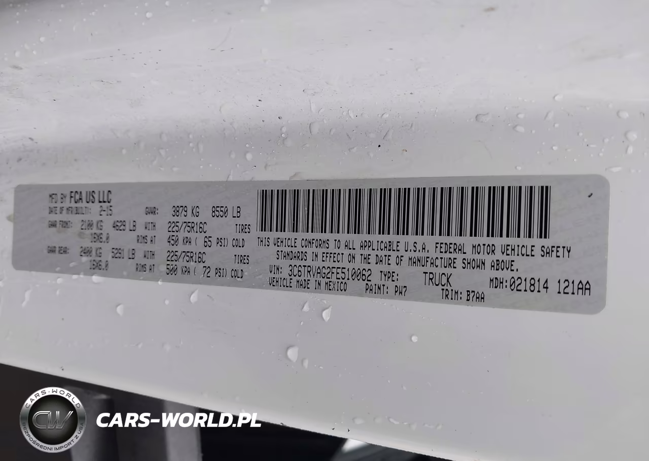 2015 Ram Promaster 1500 Low Roof VIN:3C6TRVAG2FE510062 - 9