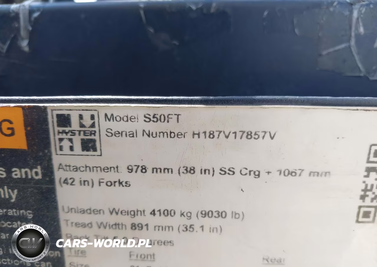 2021 Hyster 550Ft VIN:H187V17857V - 9