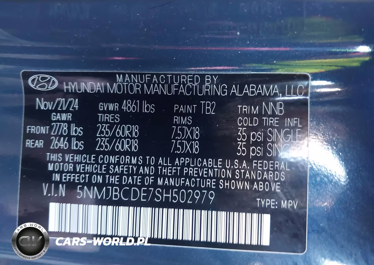 2025 Hyundai Tucson Sel VIN:5NMJBCDE7SH502979 - 9