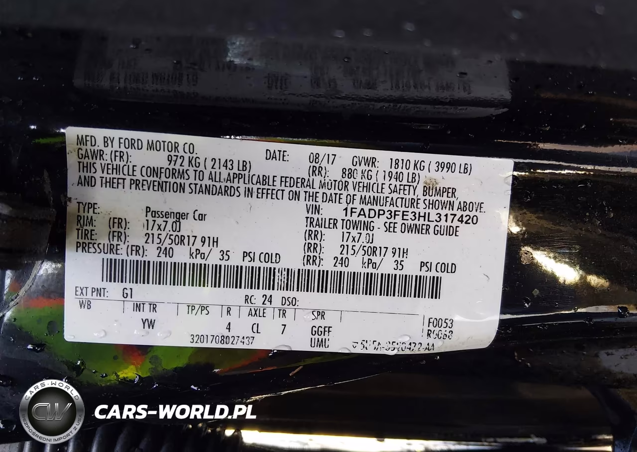 2017 Ford Focus Se VIN:1FADP3FE3HL317420 - 9