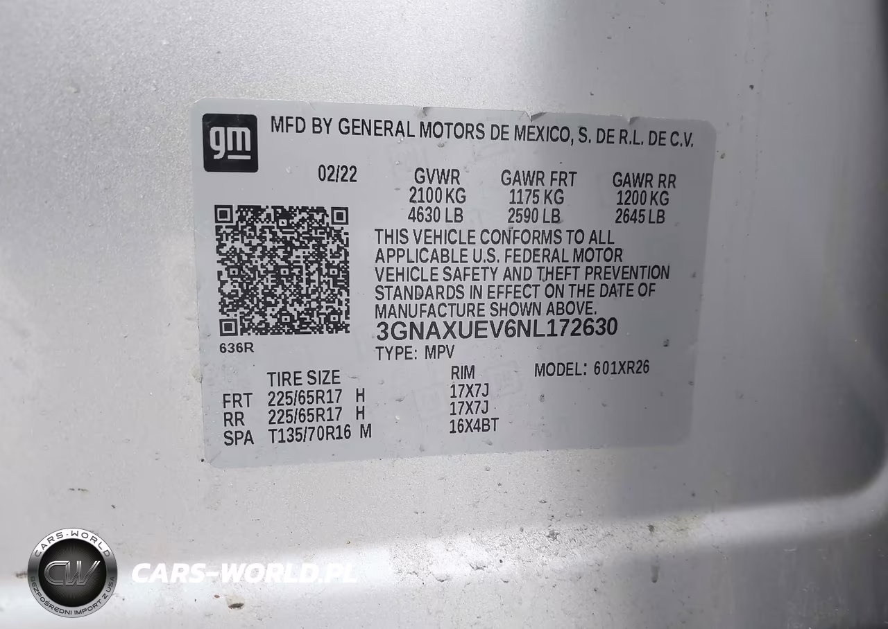 2022 Chevrolet Equinox Awd Lt VIN:3GNAXUEV6NL172630 - 9