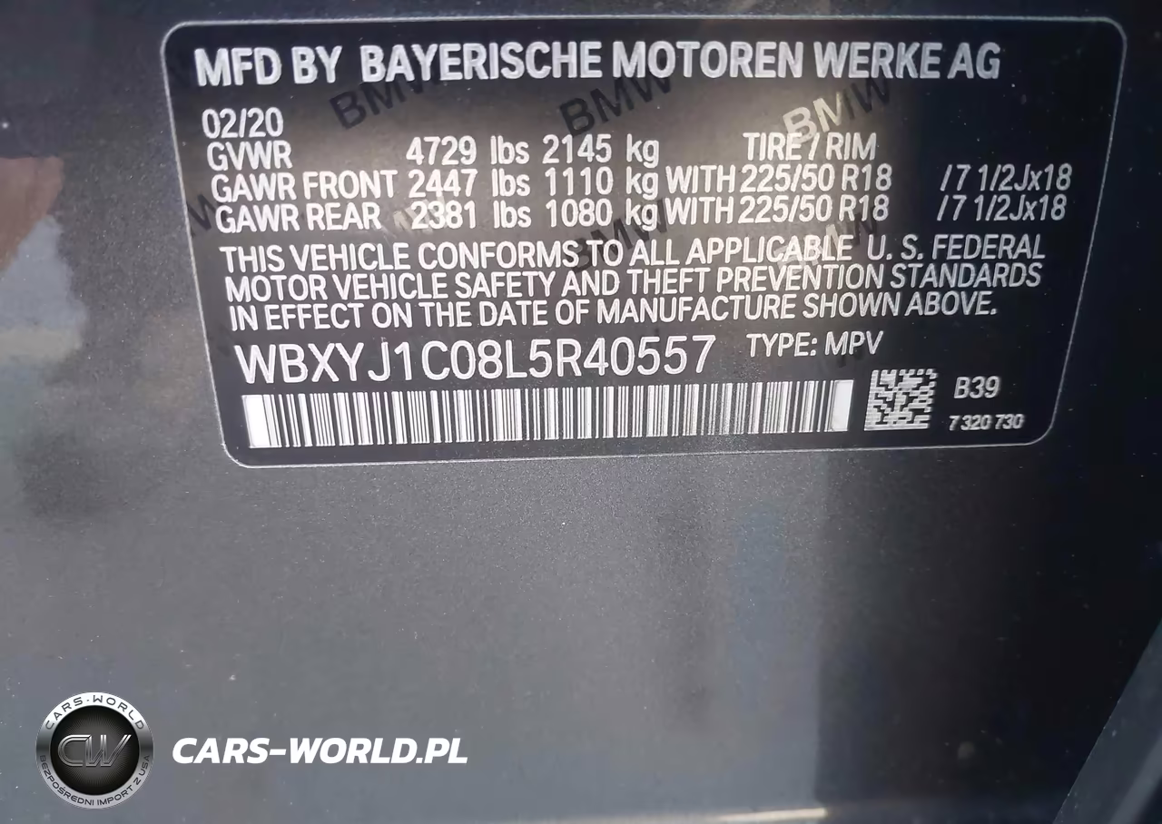 2020 BMW X2 xDrive28I VIN:WBXYJ1C08L5R40557 - 9