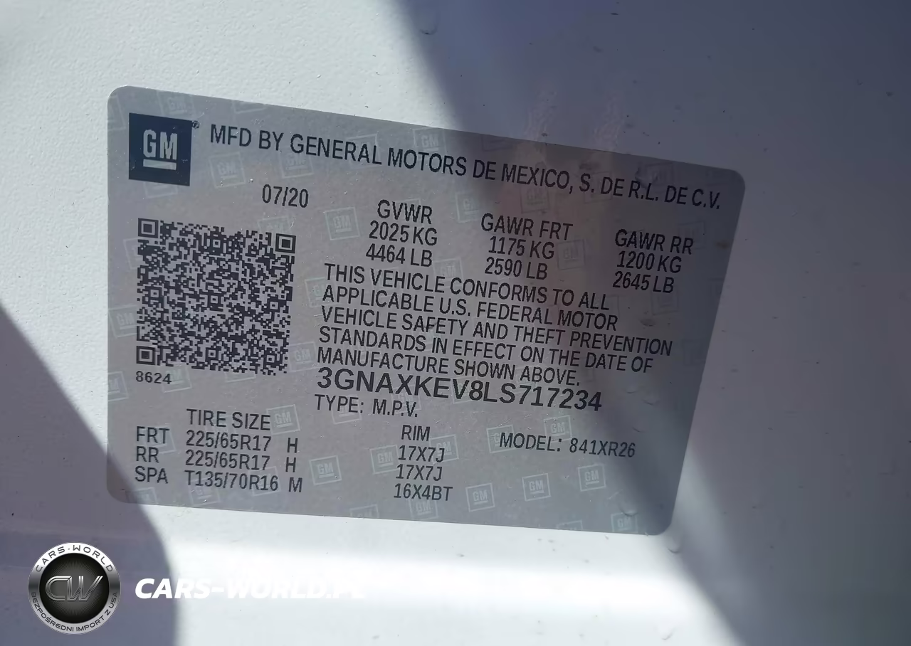 2020 Chevrolet Equinox Fwd Lt 1.5L Turbo VIN:3GNAXKEV8LS717234 - 9