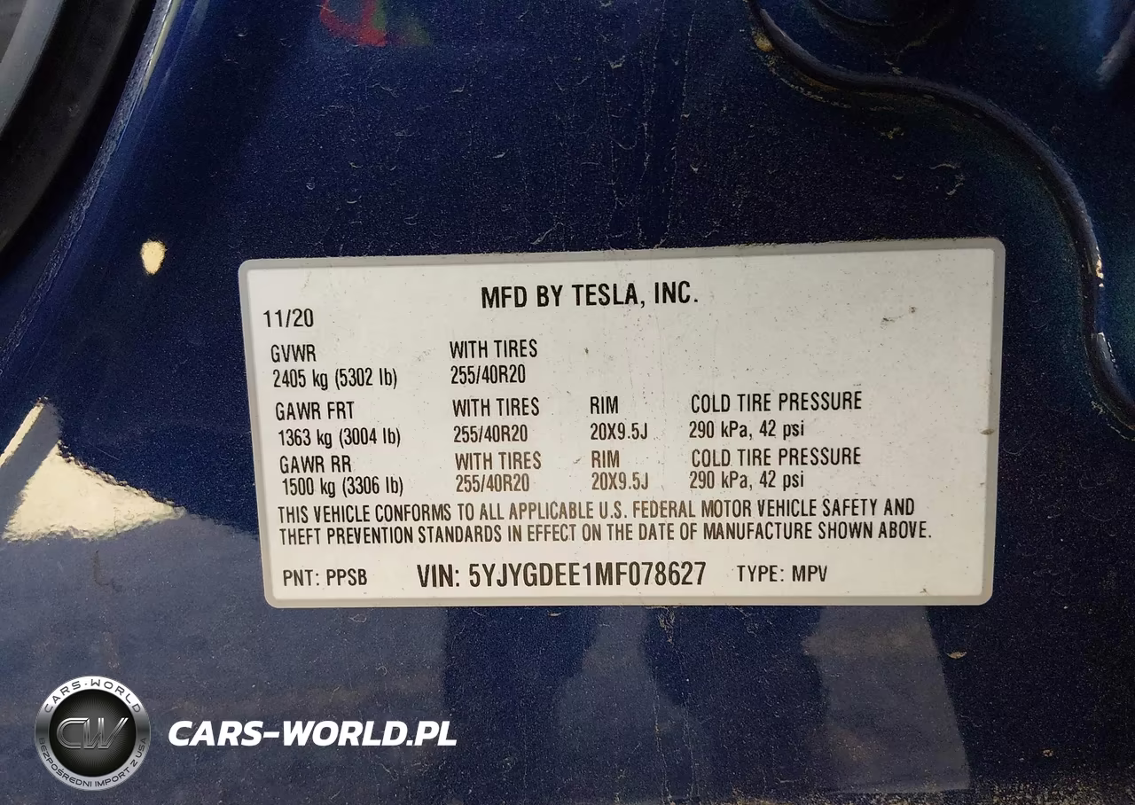 2021 Tesla Model Y Long Range Dual Motor All-Wheel Drive VIN:5YJYGDEE1MF078627 - 9