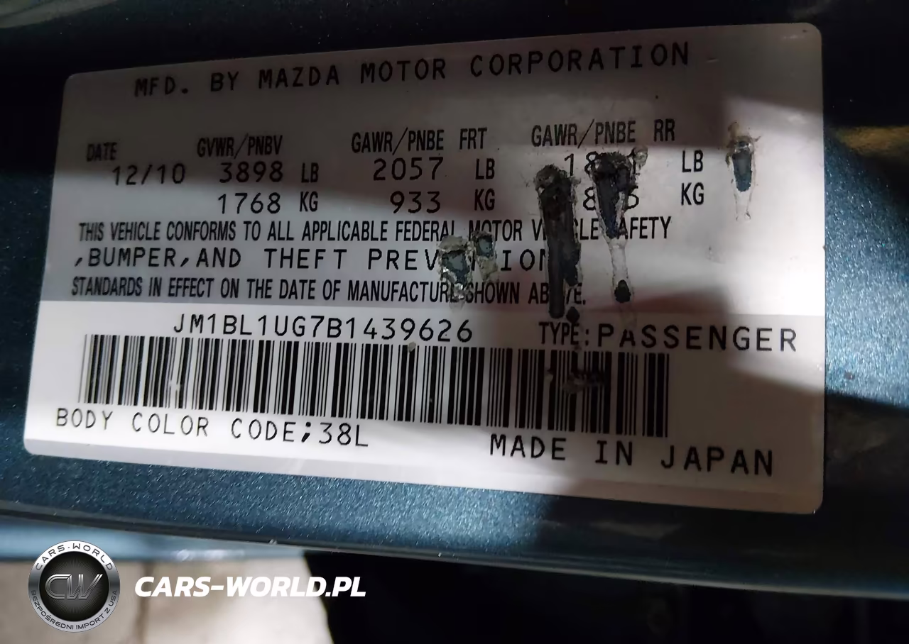 2011 Mazda Mazda3 I Sport VIN:JM1BL1UG7B1439626 - 9